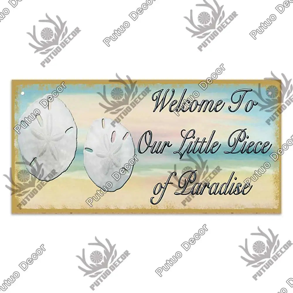 Beach Summer Signs Decorative Plaque Wood Wall Plaque Wooden Signs for Beach House Decoration Bar Living Room Decor