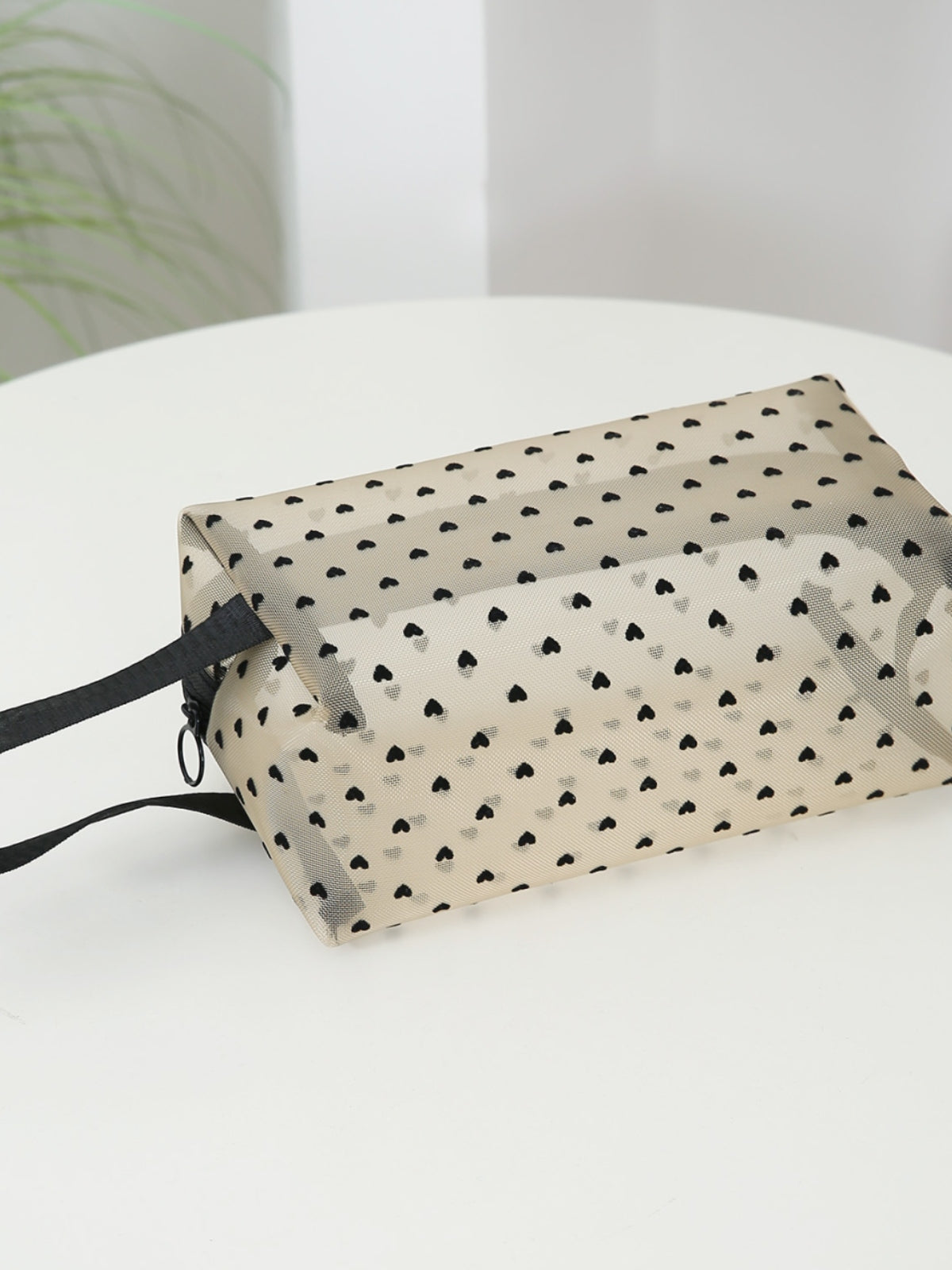 Cosmetic bag 4- Piece Heart Polyester Storage Bag