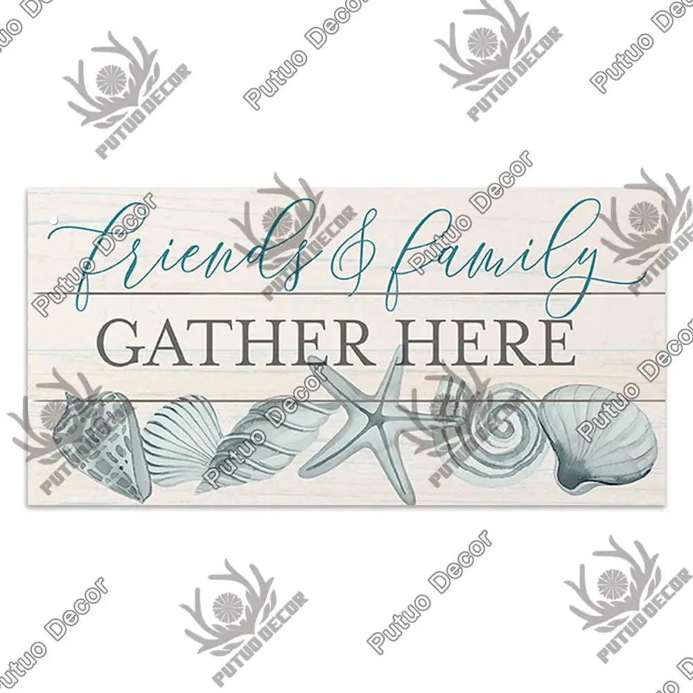 Beach Summer Signs Decorative Plaque Wood Wall Plaque Wooden Signs for Beach House Decoration Bar Living Room Decor