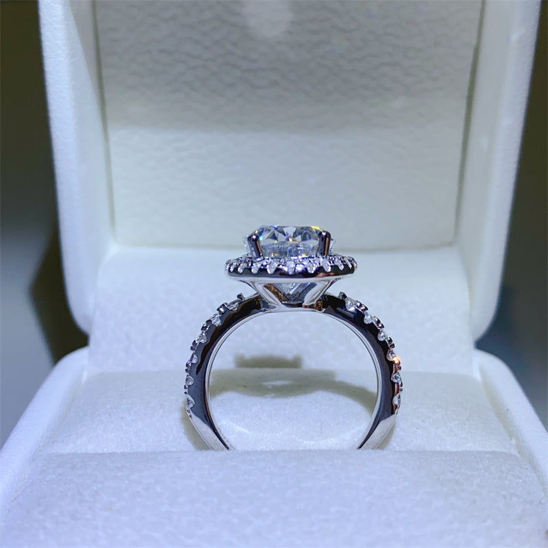 Moissanite 5 Carat Moissanite 925 Sterling Silver Ring