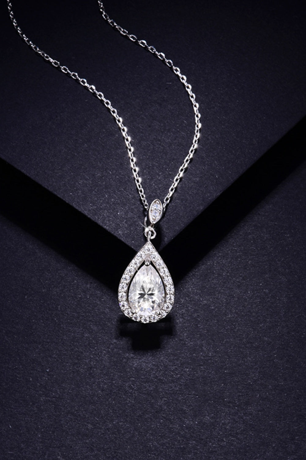 Necklace 925 Sterling Silver Teardrop Necklace