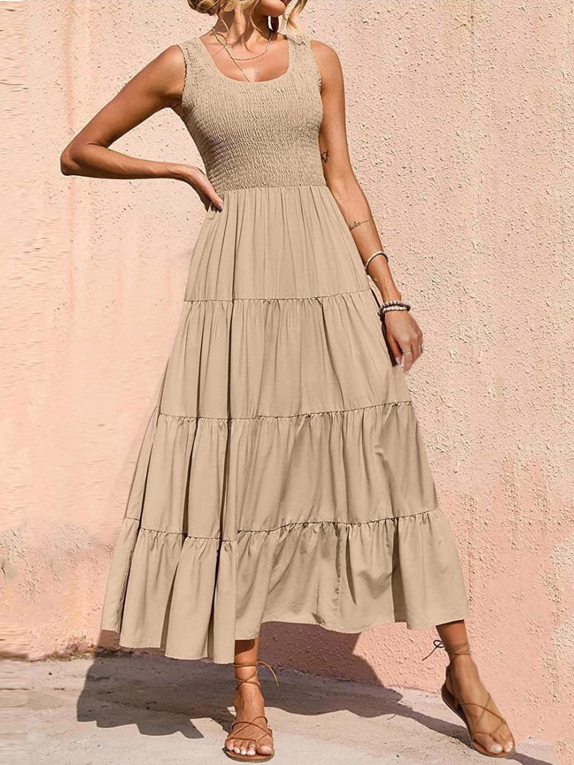 Easy fit flattering Sundress - easy fit for all figures.