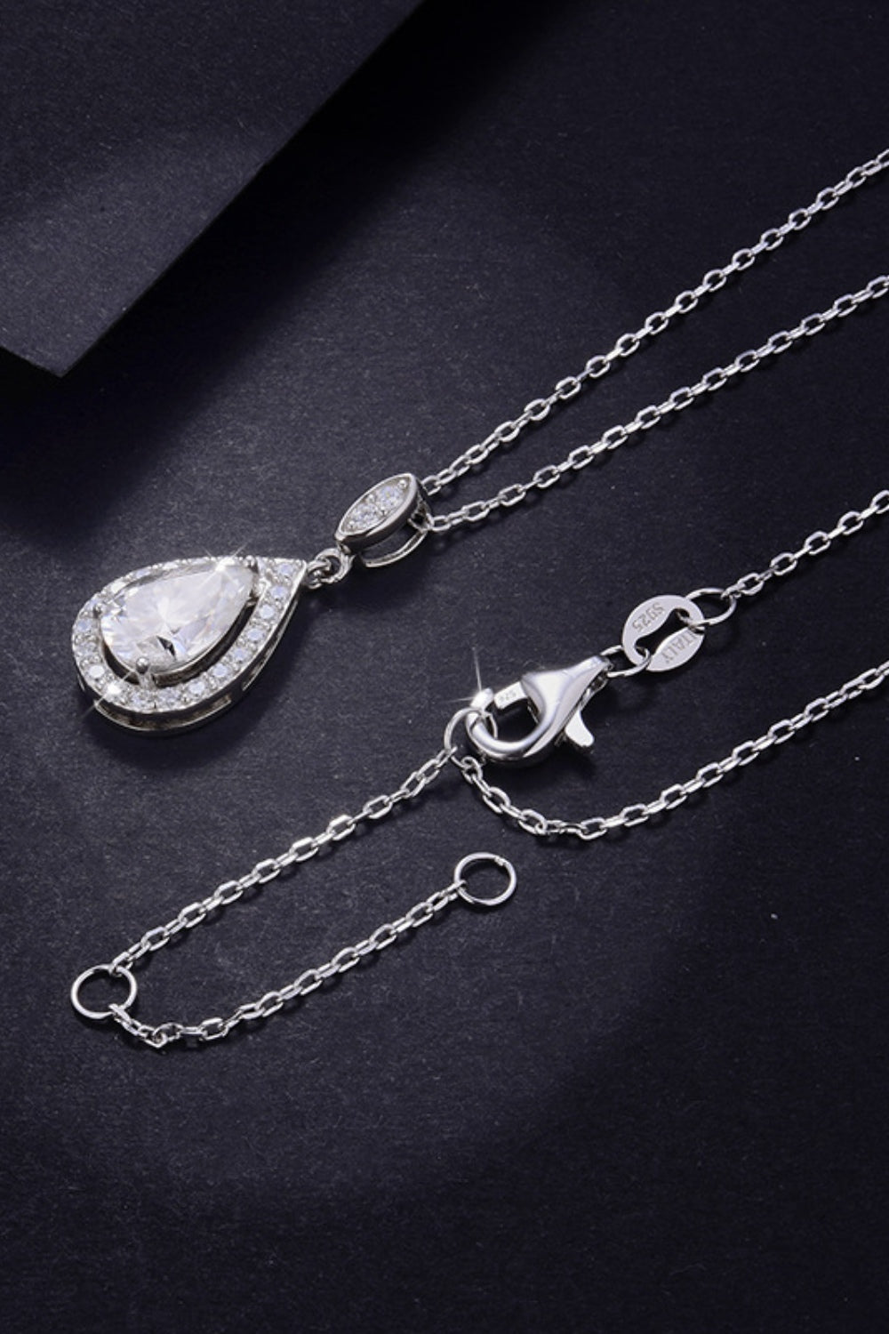 Necklace 925 Sterling Silver Teardrop Necklace