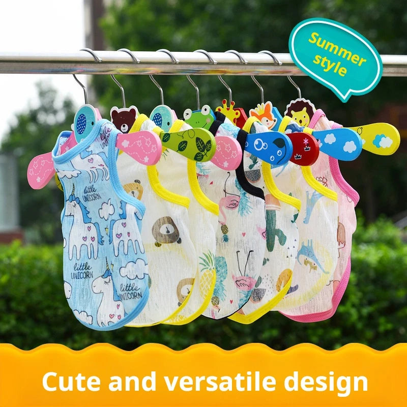 Designer Pet Dog Vest for Puppy T-shirt Breathability Cool Clothes for Small Medium Dogs Outfit Vest for Puppy Shirt Thin Costume