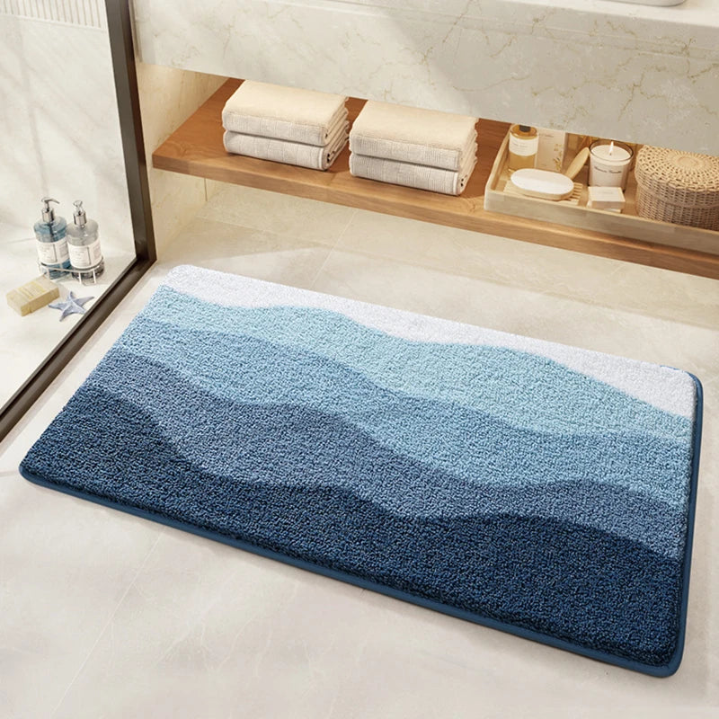Ocean Bathroom Mat Soft Scenic Beach Bathmat Bedside Rug Living Room Carpet Bedroom Floor Pad Aesthetic Home Decor