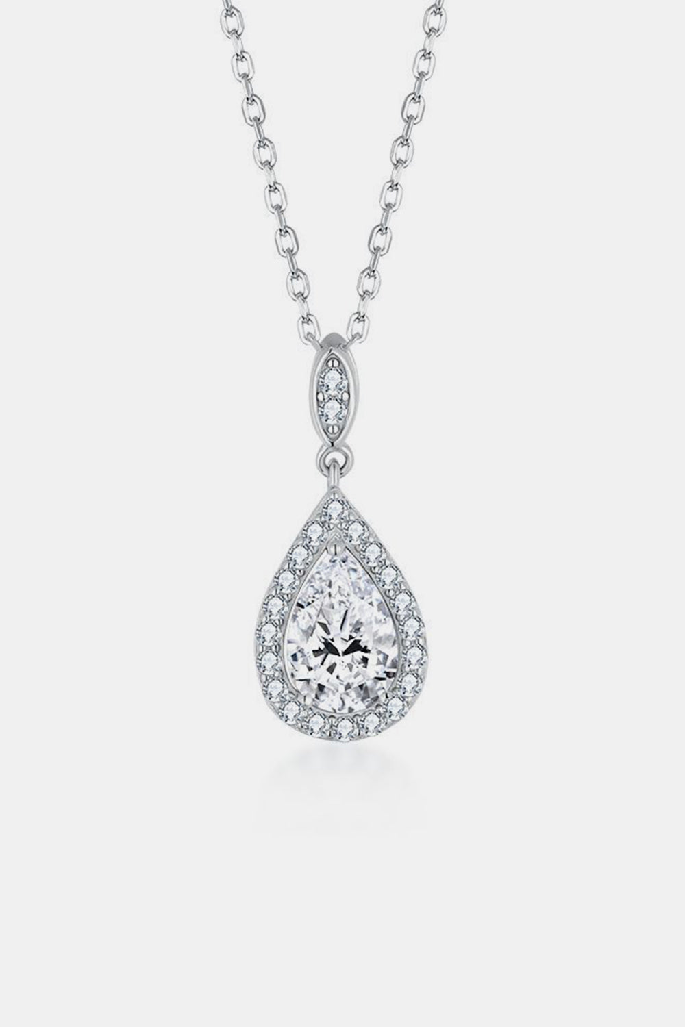 Necklace 925 Sterling Silver Teardrop Necklace