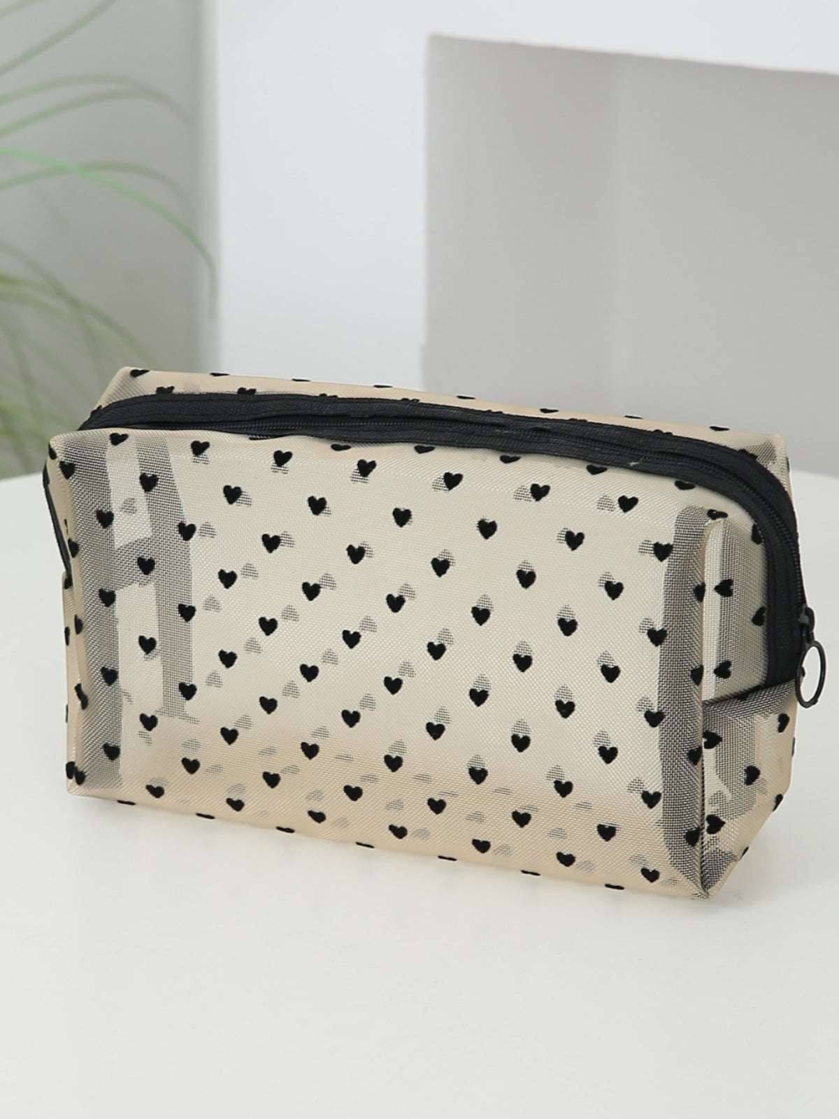 Cosmetic bag 4- Piece Heart Polyester Storage Bag