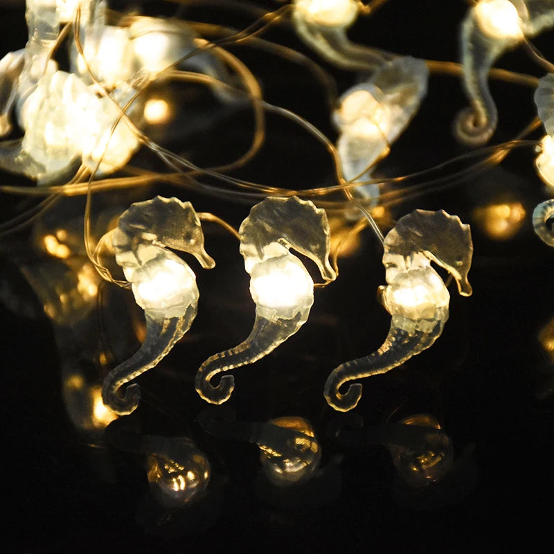 Sea Animals Turtle String Light Mermaid Party Under The Sea Birthday Party Decoration Beach Theme Fairy Light For Home Indoor