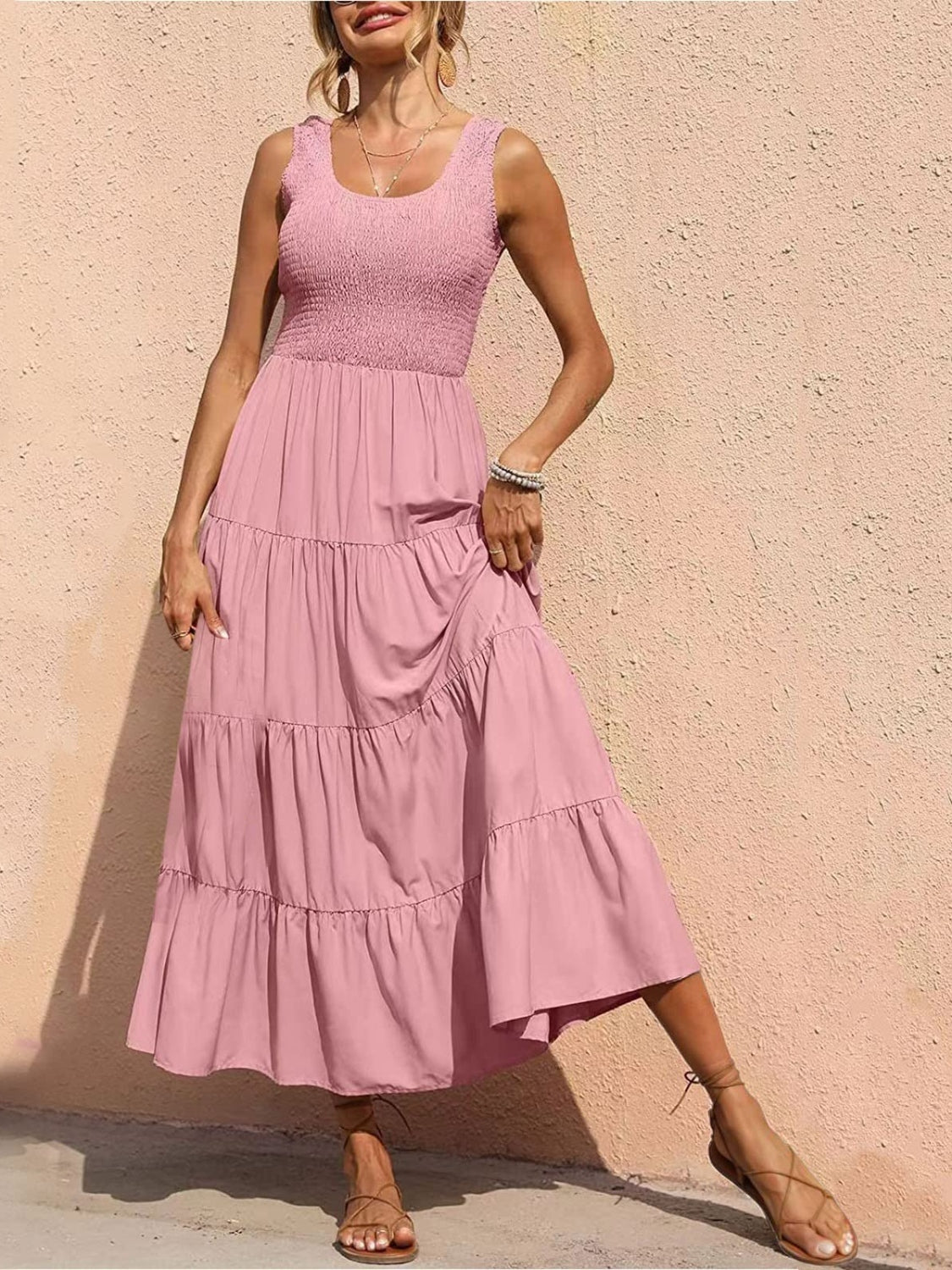 Easy fit  flattering Sundress - easy fit for all figures.