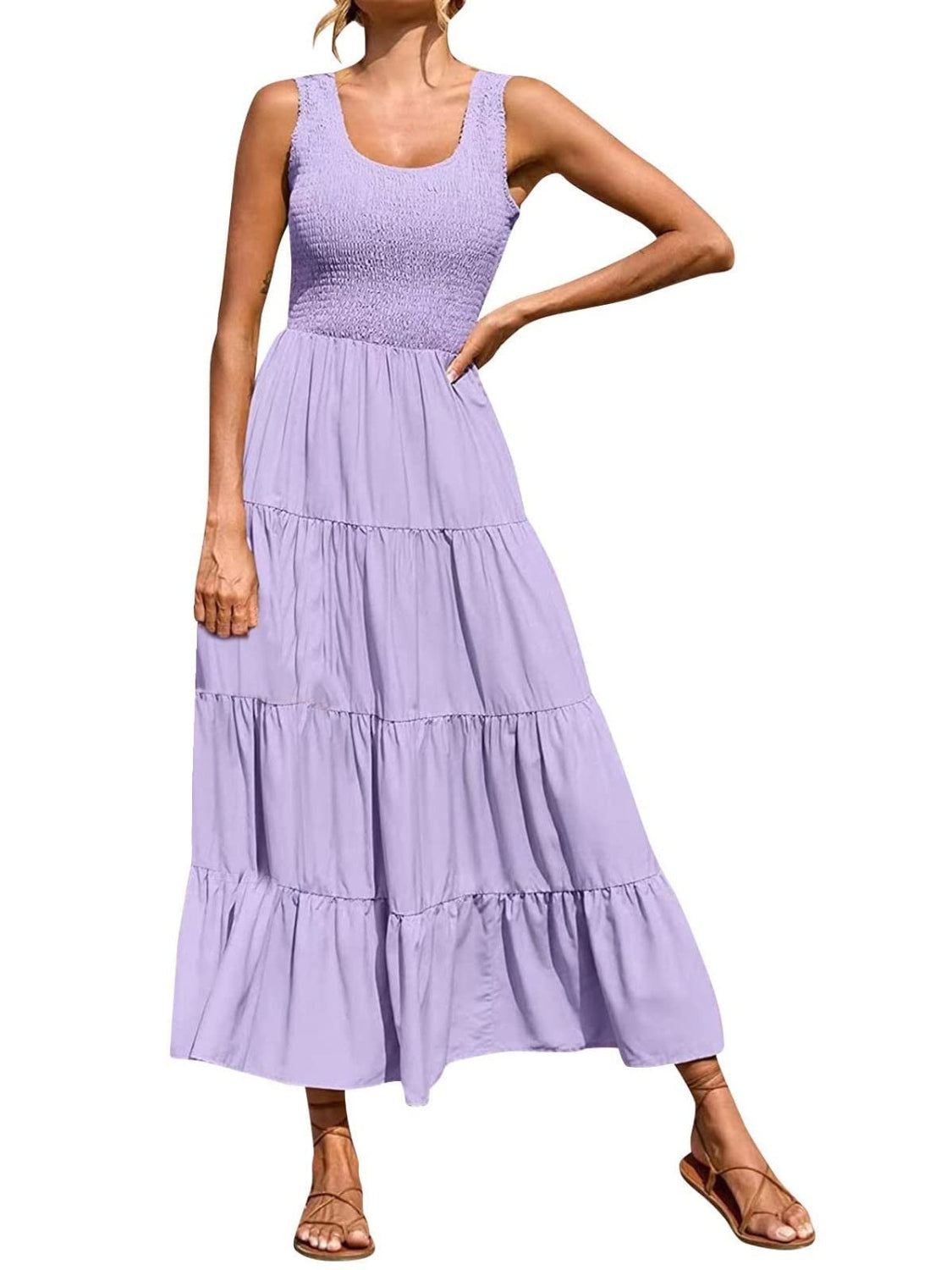 Easy fit  flattering Sundress - easy fit for all figures.