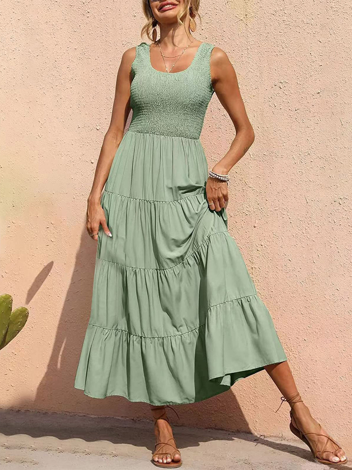 Easy fit  flattering Sundress - easy fit for all figures.