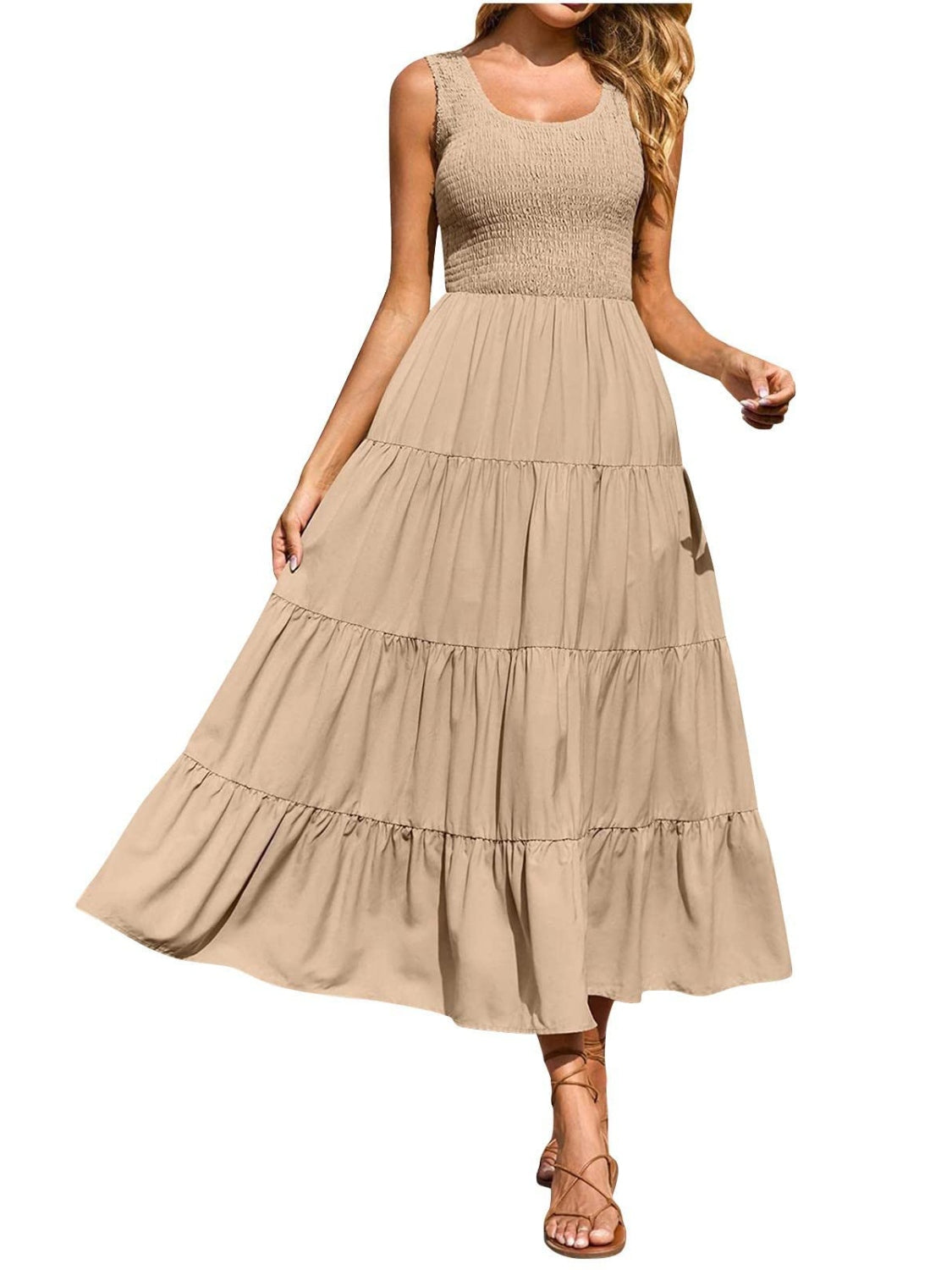 Easy fit  flattering Sundress - easy fit for all figures.