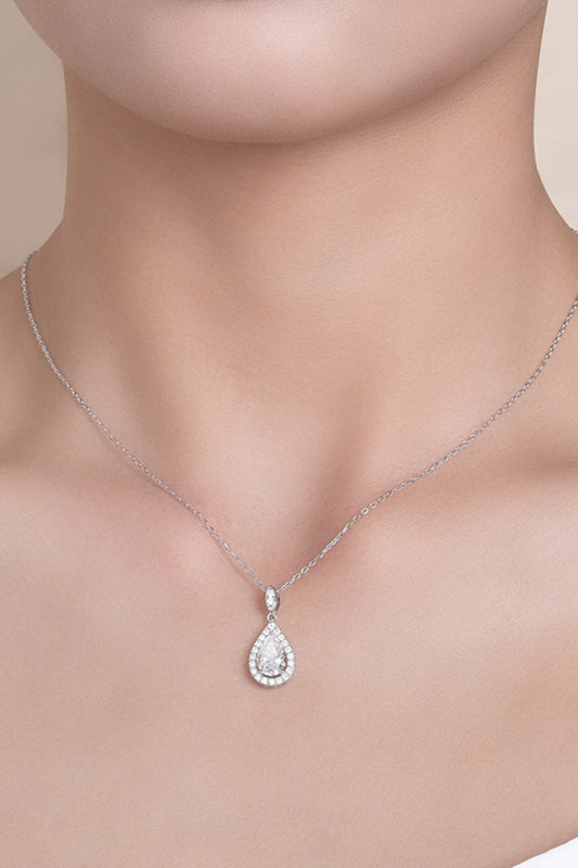 Necklace 925 Sterling Silver Teardrop Necklace