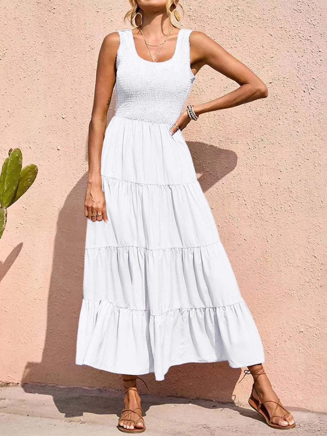 Easy fit  flattering Sundress - easy fit for all figures.