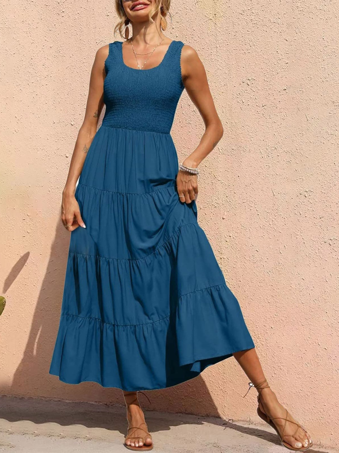 Easy fit  flattering Sundress - easy fit for all figures.