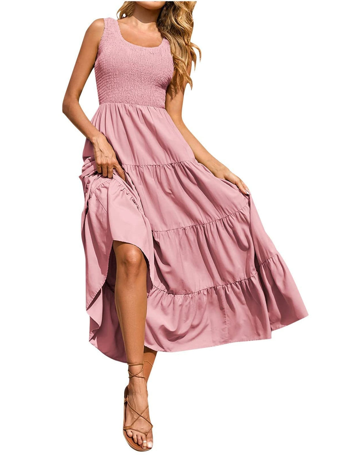 Easy fit  flattering Sundress - easy fit for all figures.