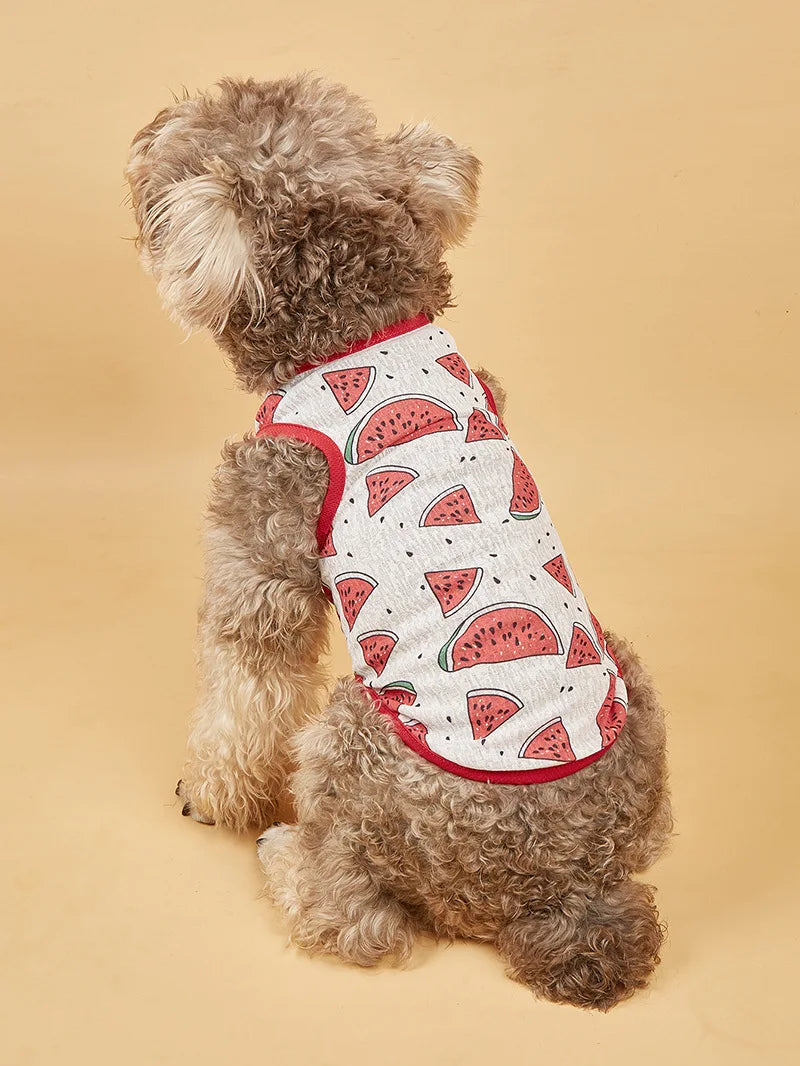 Designer Pet Dog Vest for Puppy T-shirt Breathability Cool Clothes for Small Medium Dogs Outfit Vest for Puppy  Shirt Thin Costume