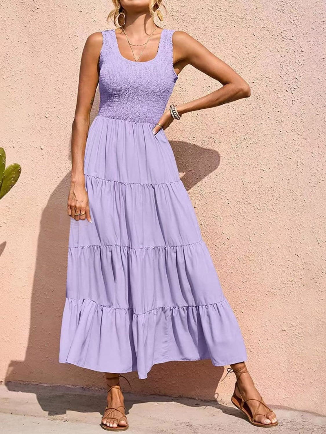 Easy fit  flattering Sundress - easy fit for all figures.