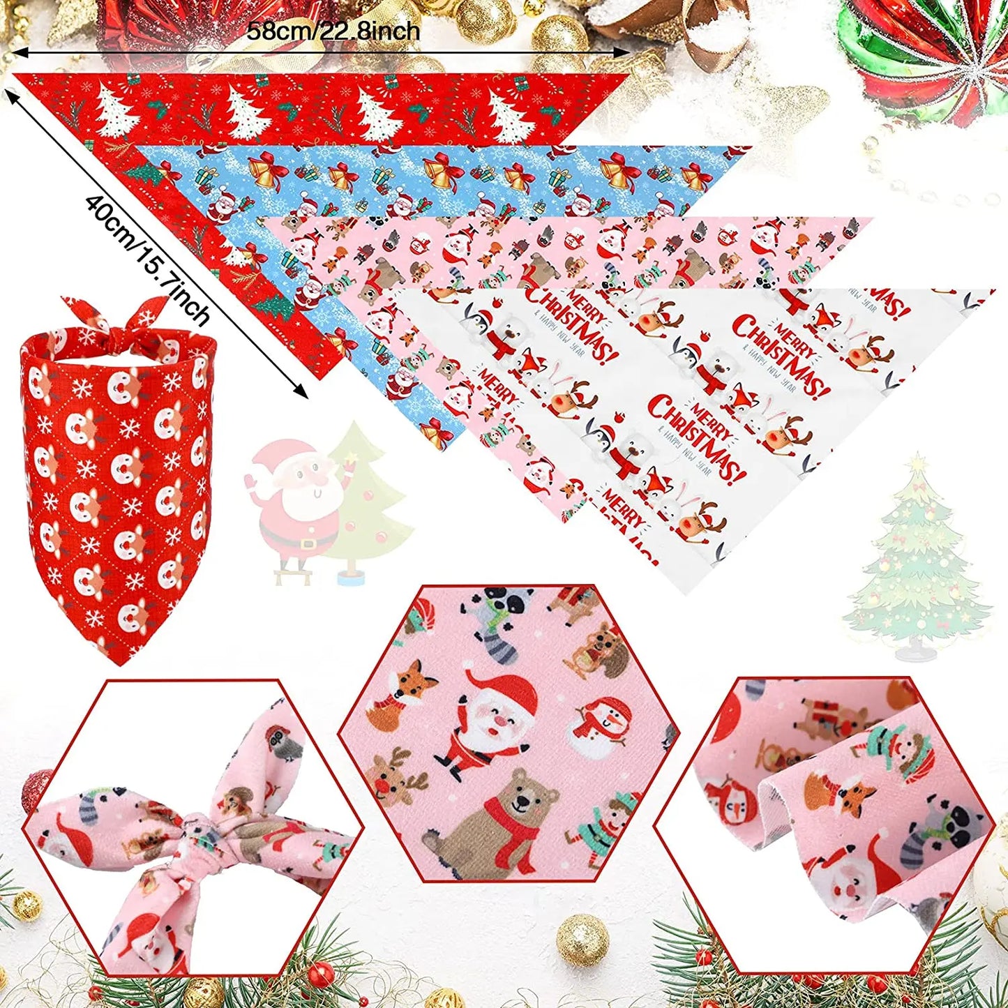 Designer Dog 20 Pcs Christmas Dog Bandana Thanksgiving Dog Triangle Scarfs Halloween Dog Bibs Bandanas For Dog Accessoires