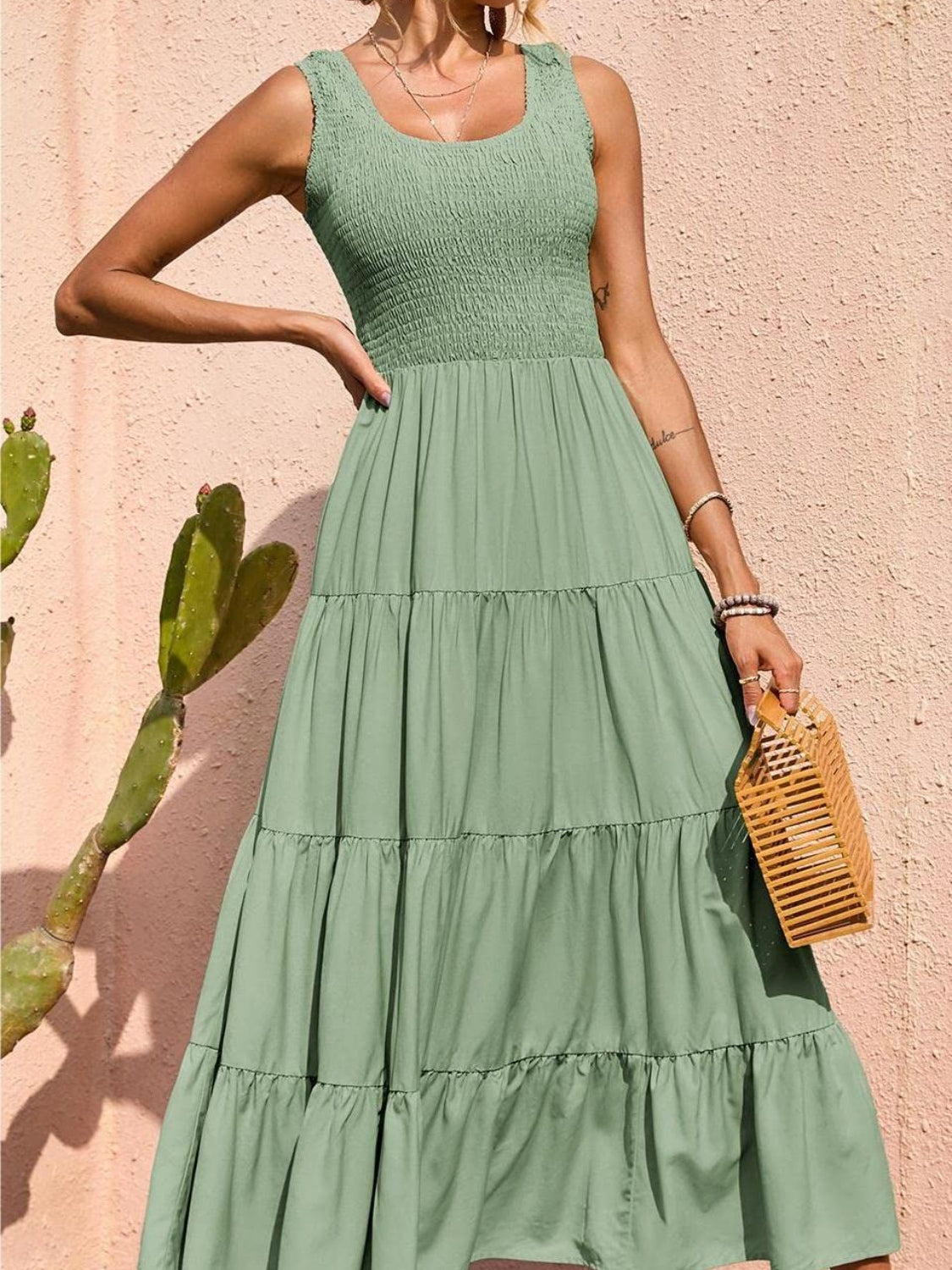 Easy fit  flattering Sundress - easy fit for all figures.