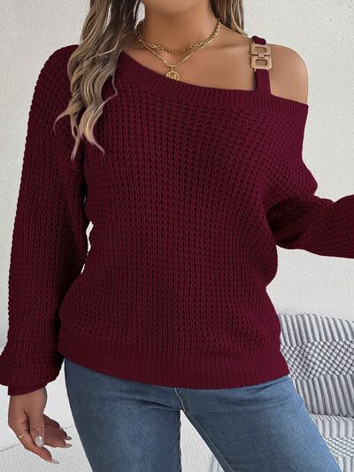 Long Sleeve Sweater Asymetrical