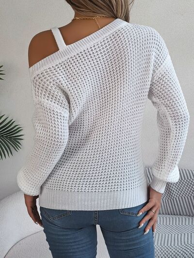 Long Sleeve Sweater Asymetrical