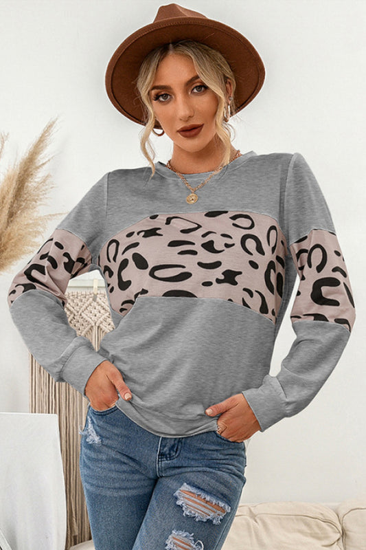 Leopard Crewneck Sweatshirt