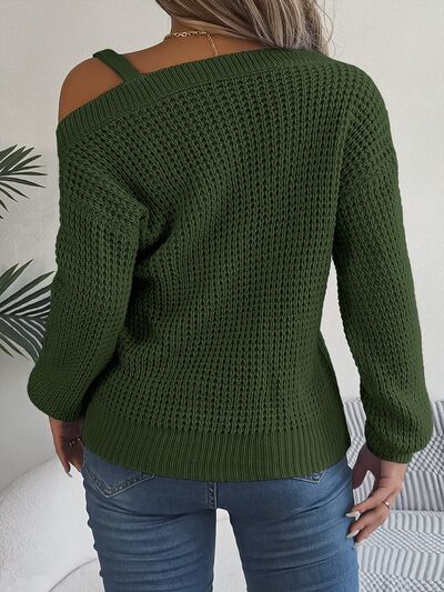 Long Sleeve Sweater Asymetrical