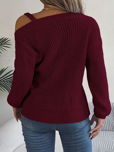 Long Sleeve Sweater Asymetrical