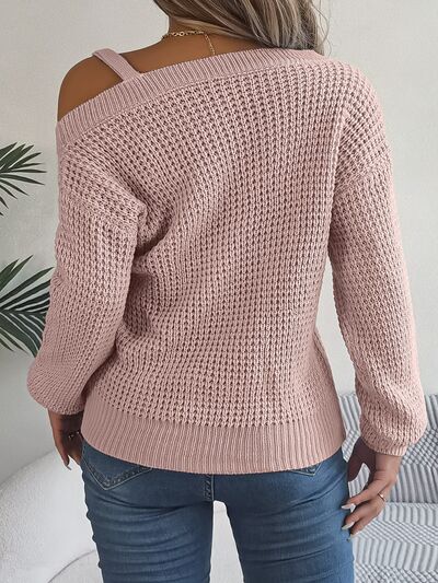 Long Sleeve Sweater Asymetrical